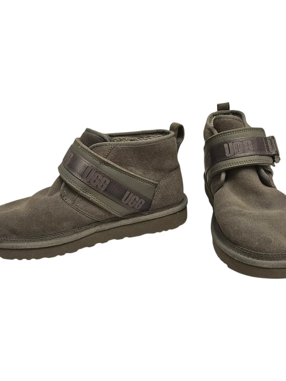 UGG Neumel Snapback Suede Boots Mens 10 Grey 1118570 Winter Outdoor